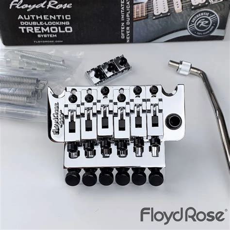 Pro Tremolo System Floyd Rose Bridge Frtp1000 Chrome Silver With R2 Nut