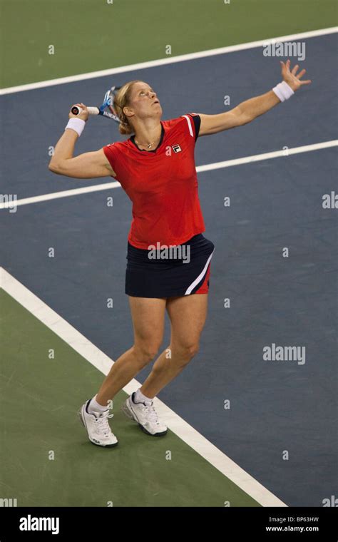 Kim Clijsters Bel Competing In The Womens Singles Final At The 2009