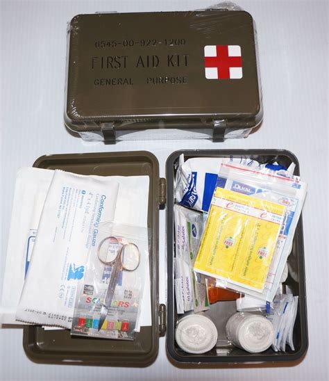 First Aid Kit Military Style Plastic Box Sav9365 Army Surplus