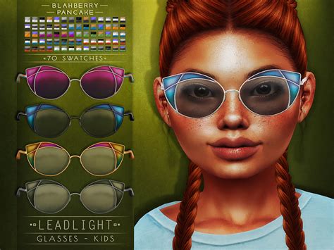 Leadlight And Posh Glasses At Blahberry Pancake Sims 4 Updates