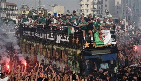 Photos And Videos Algeria Parade Afcon Trophy Through Streets Of Algiers