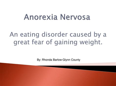 Ppt Anorexia Nervosa Powerpoint Presentation Free Download Id158611