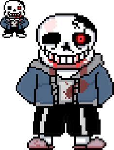 So i provide you this, case you want to make a unitale battle or something. Ink sans sprite | アイロンビーズ, ビーズ, インク
