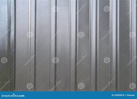 Gray Corrugated Metal Texture Stock Photo Image Of Iron Panel 26005876