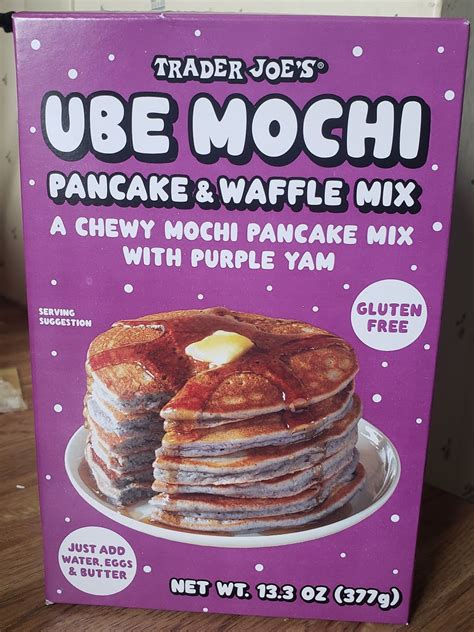 Whats Good At Trader Joes Trader Joes Ube Mochi Pancake And Waffle Mix