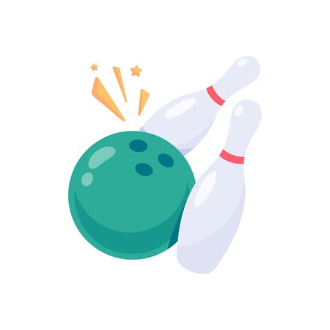 Free A Bowling Ball That Rolls To Hit The Pin 14070302 PNG With