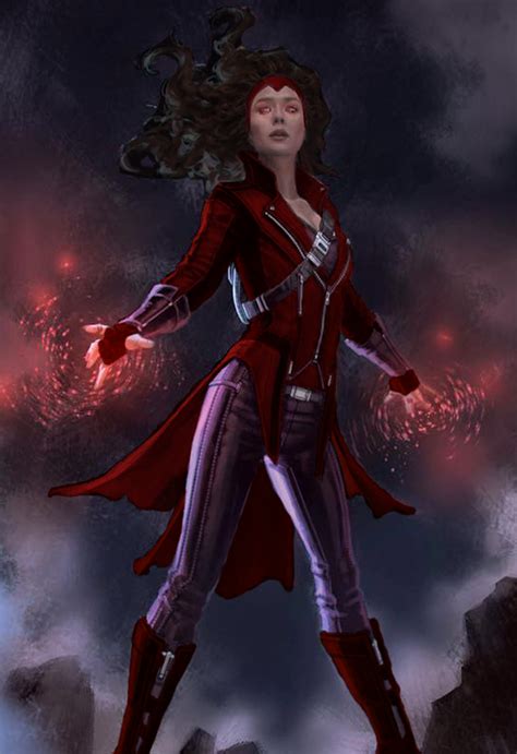 Scarlet Witch Comics Style Concept Art By Magnummaximofffanart On