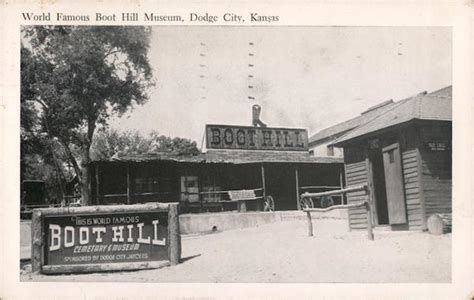 World Famous Boot Hill Museum Dodge City Ks Postcard
