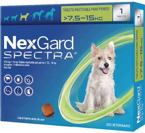Antipulgas Para Perros Nexgard Spectra Para Perros Entre 75kg Y 15kg
