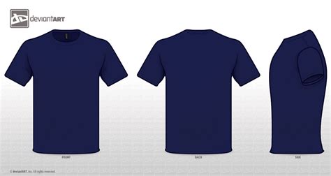 Navy Tee Template Png By Sleeprobber On Deviantart