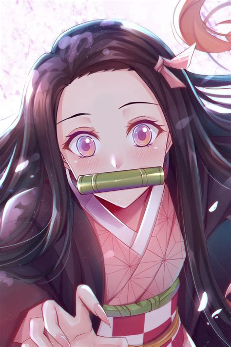 Kamado Nezuko Wallpaper Dessin Kawaii Manga Coloriage Sangoku Fond D