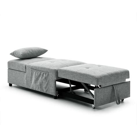 Folding Ottoman Sleeper Sofa Bed 4 In 1 Function Work As Ottoman Chair