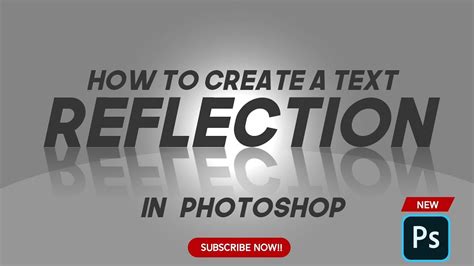 How To Create A Text Reflection In Photoshop 2023 Youtube