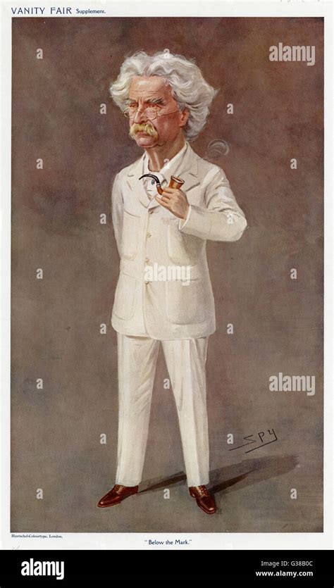 Mark Twain American Writer Born Samuel Langhorne Clemens Pictured In