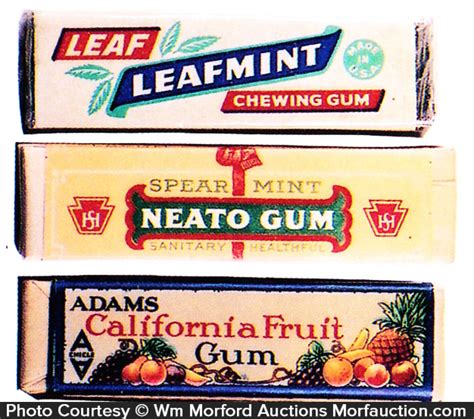 Vintage Gum Packs Antique Advertising