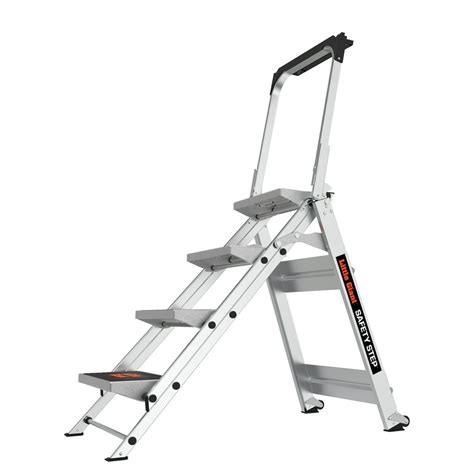 Little Giant Safety Step 4 Step Type 1a Aluminum Step Stool Walmart