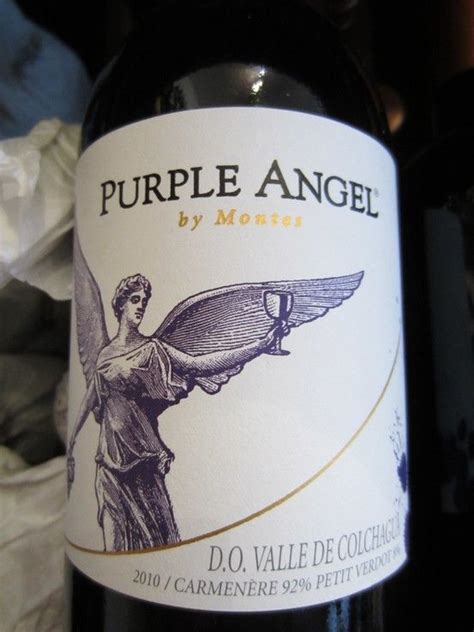 Montes purple angel has been recognized as chile's best carmenère. Purple Angel by Montes, from Chile | Wine label, Wine ...