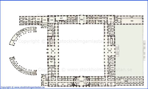 Ground Floor Plan Kungliga Slottet Royal Palace