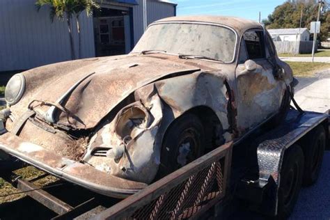 1963 Porsche 356 Rusty And Wrecked