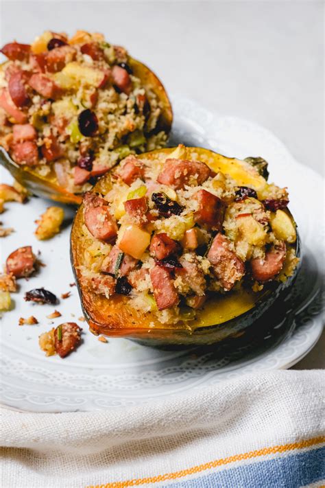 Stuffed Acorn Squash Recipe For Two Kiersten Hickman