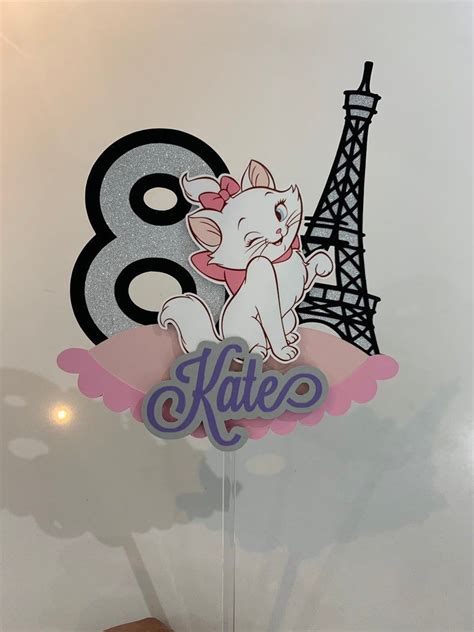 Personalized Marie The Aristocats Cake Topper Decoration Etsy