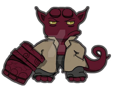 Hellboy Chibi By Darthfraggl On Deviantart