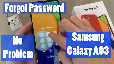 Forgot Password Samsung Galaxy A03 Sm A035f Unlock Pattern Pin