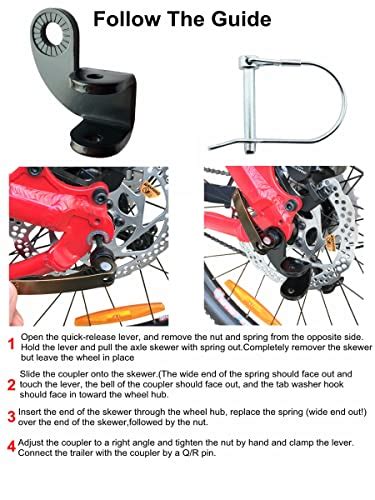 Odier Steel Hitch For Burley Bike Trailer For Kids 122 Mm Compatible