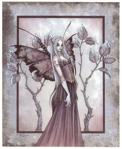 Amy Brown Print Fairy Frost Faery Signed Ice Winter New Amy Brown