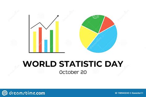 Vector Illustration World Statistics Day Suitable For Banner Web