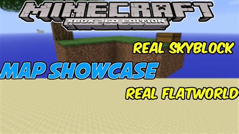 Minecraft Xbox 360 Map Showcase Real Skyblock And Flatworld W Download