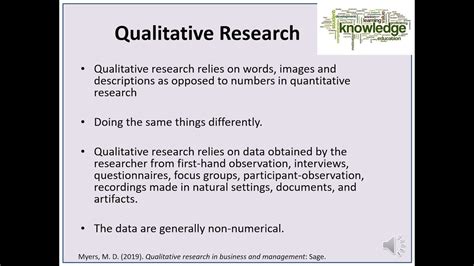 Qualitative Research Methods Youtube