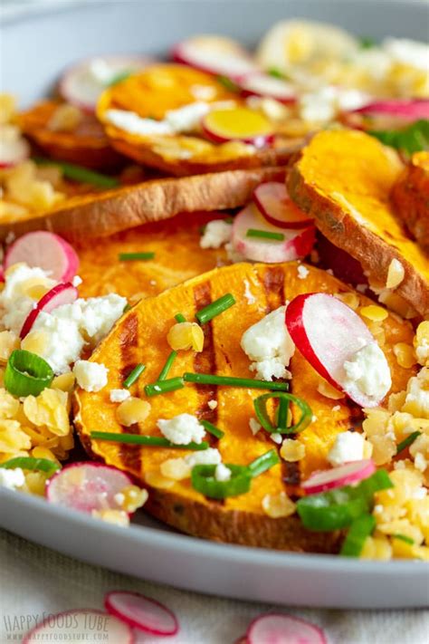 You can also use them in many different recipes. Grilled Sweet Potato Salad - Happy Foods Tube