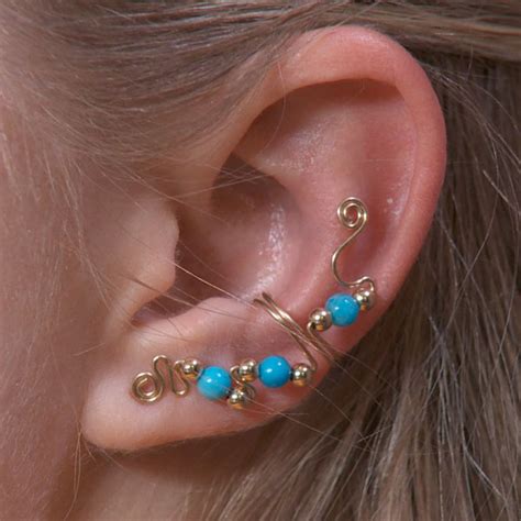 Ear Cuff Designs Wire Jewelry Wire Wrap Tutorials Jewelry Making Wire