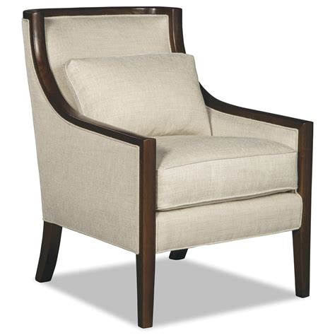 Hickorycraft 001810bd Transitional Exposed Wood Accent Chair Malouf Furniture Co Exposed