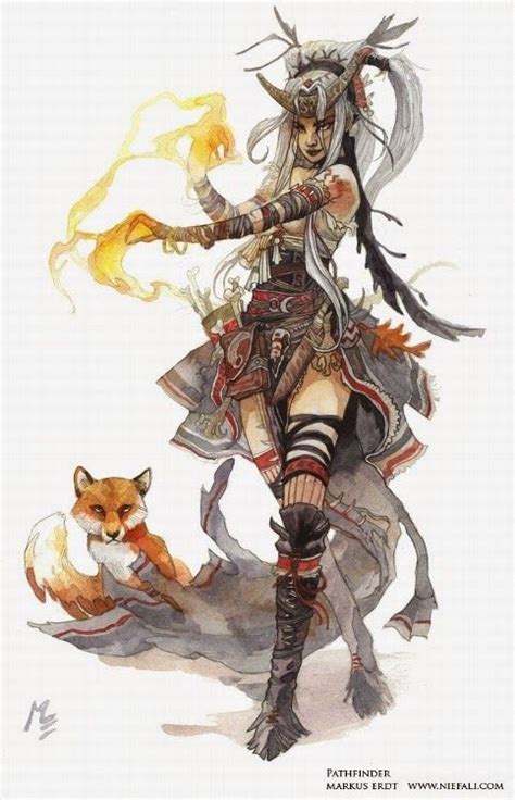The Other Side Blog Feiya Pathfinder Iconic Witch Character Art