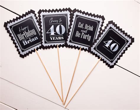 50th Birthday Centerpiece 50th Party Decor 50th Decorations Etsy
