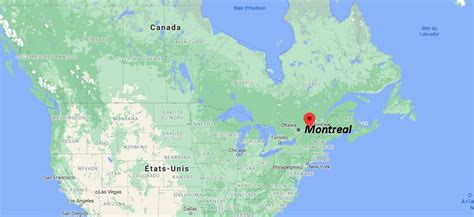 Montréal Carte Du Canada Voyage Carte Plan