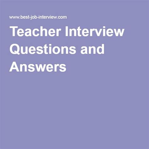 8 Teacher Interview Questions And Answers Bible Quiz Questions Bible