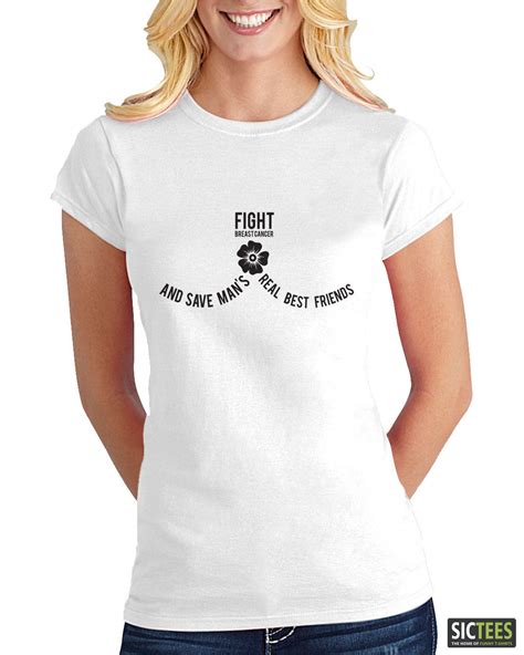 funny clothing casual short sleeve breast cancer t shirt fight breast cancer and save awareness