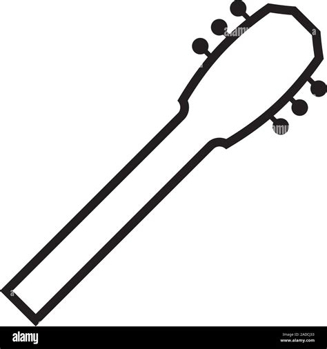 Guitar Neck Icon Design Template Vector Isolated Stock Vector Image