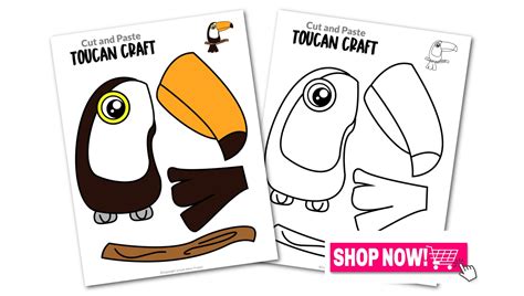 Printable Toucan Craft Template Simple Mom Project