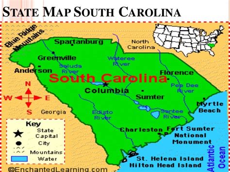 State Map South Carolina 1 A Erivelton
