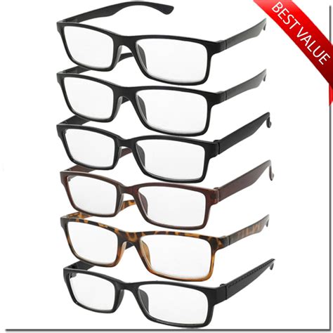 Reading Glasses Mens Womens Pack Unisex Readers Classic Good Quality