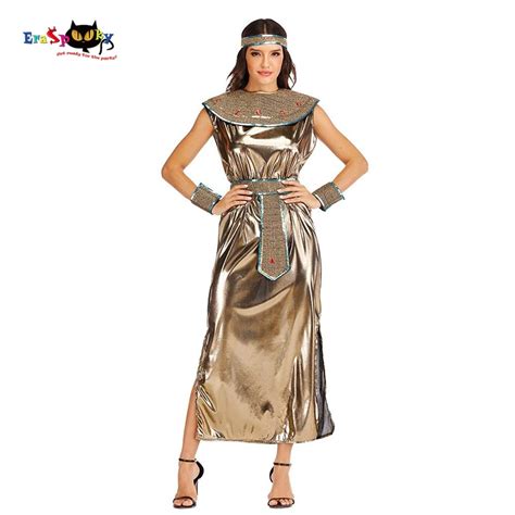 eraspooky ancient sexy goddess egyptian cleopatra dress egypt queen cosplay halloween costume