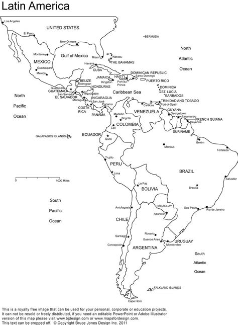 Printable Map Of The United States Pdf Elegant Latin America Printable Blank Map South America
