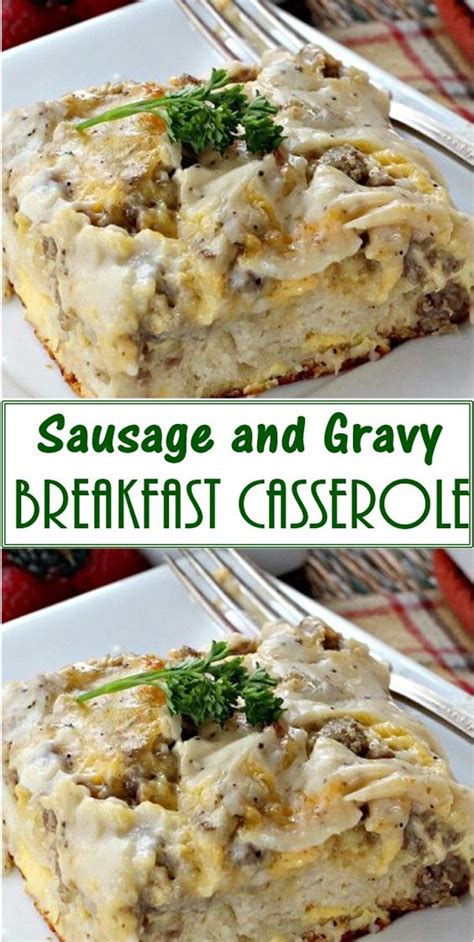 Sausage And Gravy Breakfast Casserole Official Kitchen