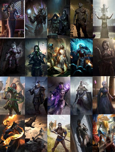 Elder Scrolls Legends Card Art Collage Dunmer By Teamashartist On
