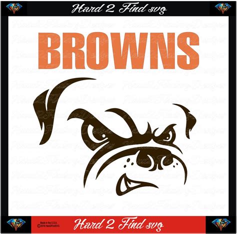Cleveland Browns Design Use With Your Silhouette Studio DXF Files SVG