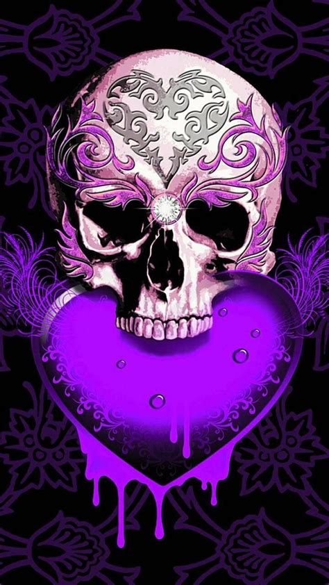 Gothic Purple Skull Wallpapers 4k Hd Gothic Purple Skull Backgrounds